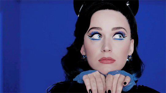Katy Perry Dressed as a cat gif
